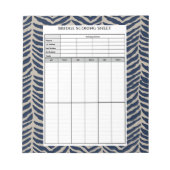 Herringbone Bridge Score Pad Notitieblok (Voorkant)