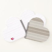 Herringbone Chic Taupe Grey Notitieboek (Binnen)