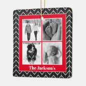 Herringbone Foto Collage Moderne Keramische Kerami Keramisch Ornament (Links)