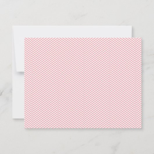 Herringbone gepersonaliseerde flat note cards - ro notitiekaartje (Achterkant)