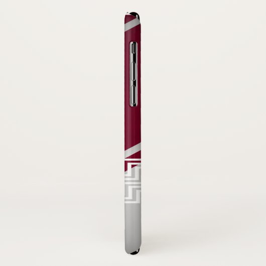 Herringbone kant gepersonaliseerd Case-Mate iPhone case (Achterkant/links)