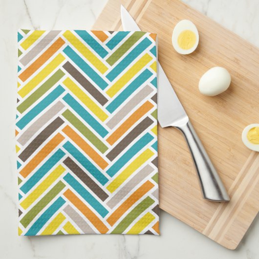 Herringbone Kitchen Towel | {Multi} Theedoek (Quarter Fold)