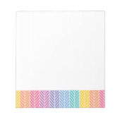 Herringbone LLR-kleuren geïnspireerd Notitieblok (Voorkant)