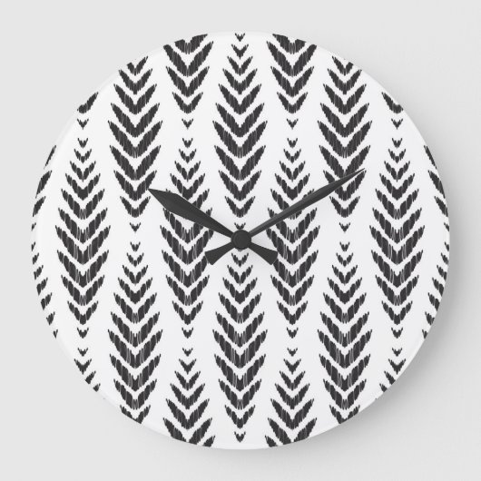Herringbone patroon voor home decor. grote klok (Voorkant)