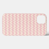 Herringbone Pattern Blush Pink iPad Case (Achterkant (horizontaal))