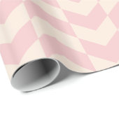 Herringbone Pattern Blush Pink Wrapping Paper Cadeaupapier (Rol Hoek)