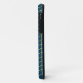 Herringbone Pattern Faux Gold Foil Navy Geometric Case-Mate iPhone Case (Achterkant/links)