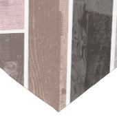 Herringbone Pattern in Pink Grey Korte Tafelloper (Hoek)