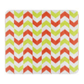 Herringbone Pattern Red & Green Cutting Board Snijplank (Voorkant)