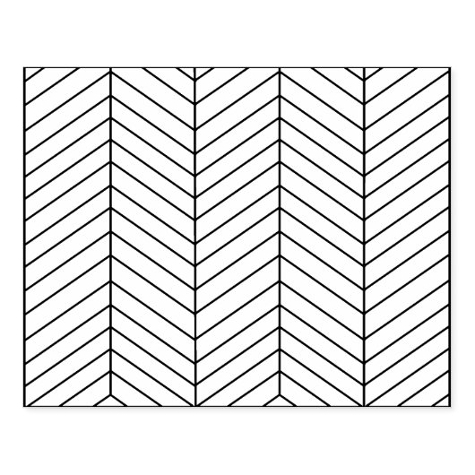Herringbone Pattern Rubberstempel (Afrduk)