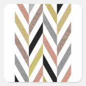 Herringbone Pattern Vierkante Sticker (Voorkant)