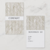 Herringbone stripe visitekaartje (Voorkant / Achterkant)
