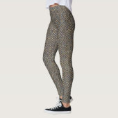 Herringbone Tweed Art Pattern Leggings (Links)