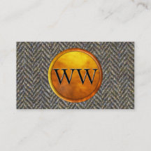 Herringbone Tweed, Brass en Gold Monogram