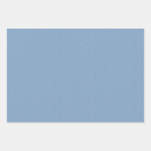 Herringbone tweed eenvoudige klassieke lichtblauw inpakpapier vel (Voorkant 2)