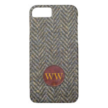 Herringbone Tweed en lederen monogram