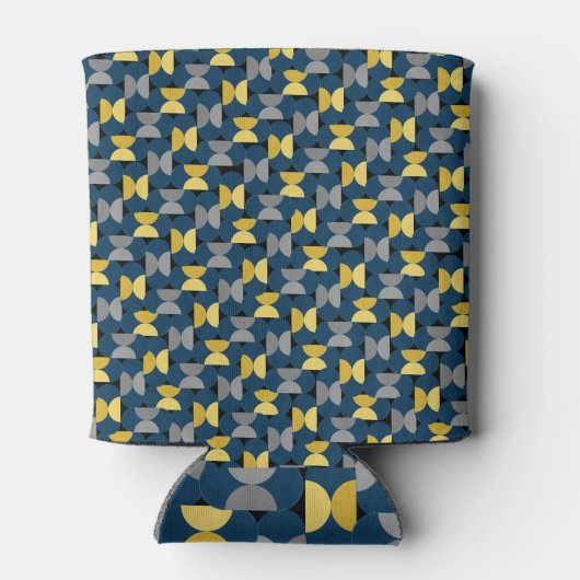 Herringbone van het nieuwe jaar blikjeskoeler (Achterkant)