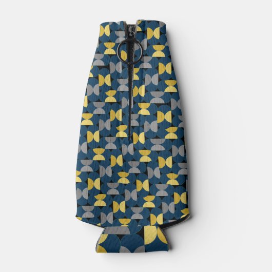 Herringbone van het nieuwe jaar flesjeskoeler (Achterkant)