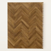 Herringbone Wood Carpenters Aangepaste jaarplannin Planner (Achterkant)