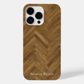 Herringbone Wood iPhone Case Hoesje (Achterkant)