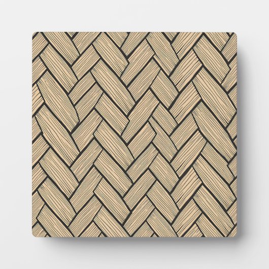 Herringbone Wood Parquet Pattern Fotoplaat (Voorkant)
