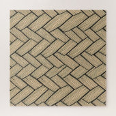 Herringbone Wood Parquet Pattern Legpuzzel (Horizontaal)