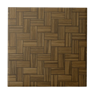 Herringbone Wood Pattern Tegeltje