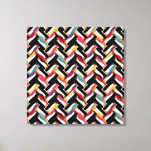 herringbotpinguïn canvas afdruk (Voorkant)