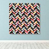 herringbotpinguïn canvas afdruk (Insitu (Houten vloer))