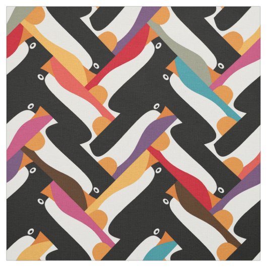 herringbotpinguïn stof (Swatch)