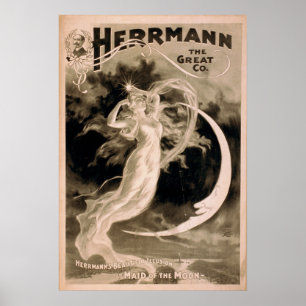 HERRMANN DE Great Illusionist VAUDEVILLE Poster