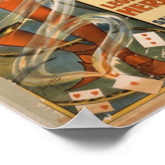 HERRMANN DE Great Illusionist VAUDEVILLE Poster (Hoek)