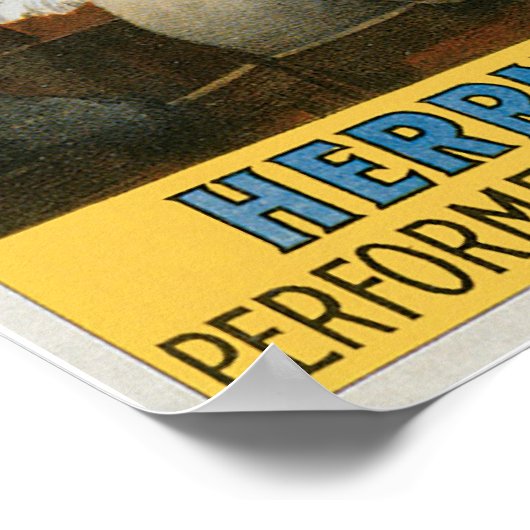 Herrmann The Great ~  Bullet Catching Act Poster (Hoek)