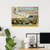 Herrmann The Great ~  Bullet Catching Act Poster (Thuiskantoor)