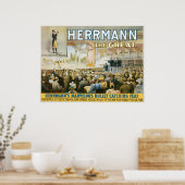 Herrmann The Great ~  Bullet Catching Act Poster (Keuken)