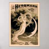 Herrmann the Great Co. ~ 1898 ~  Magicien Poster (Voorkant)