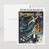 Herrmann The Great Restored Vintage Poster Briefkaart (Voorkant / Achterkant)