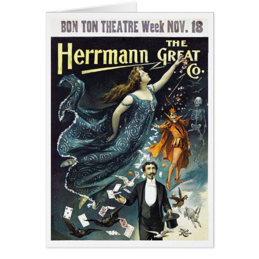 Herrmann The Great Restored Vintage Travel Poster (Voorkant)
