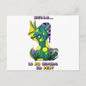 Herro is ju in der? schattige baby draak briefkaart (Voorkant)
