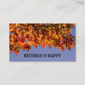 HERROEPDE Happy visitekaartjes Aangepaste herfst b (Voorkant)