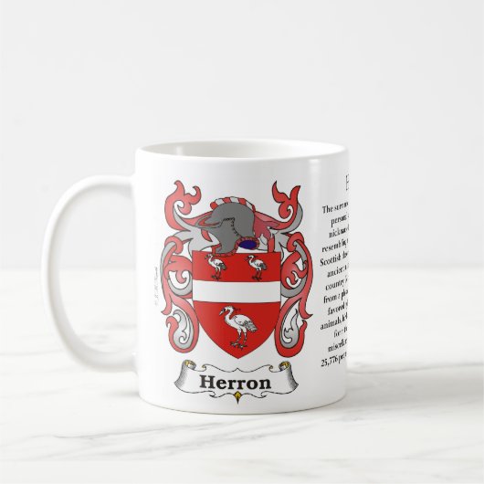 Herron Family Coat of Arms Mok (Links)