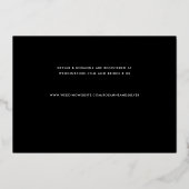 Hers and Hers Gay Couples Shower Gold Folie Uitnodiging (Achterkant)