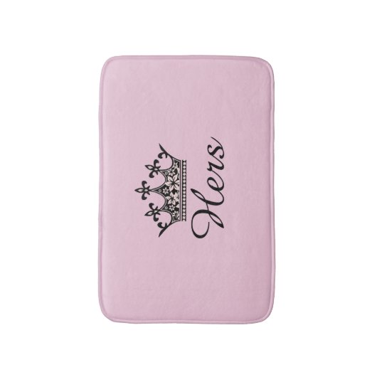 Hers Crown Bath Mat (Voorkant Verticaal)