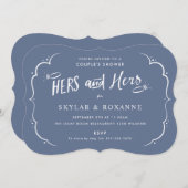 Hers en Hers Gay Couples Shower Kaart (Voorkant / Achterkant)