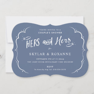 Hers en Hers Gay Couples Shower Kaart