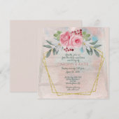 Hers en Hers Roze en Gold Geometric (Voorkant / Achterkant)