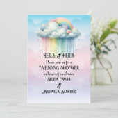 HERS & HERS Lesbian Wedding Shower Kaart (Staand voorkant)