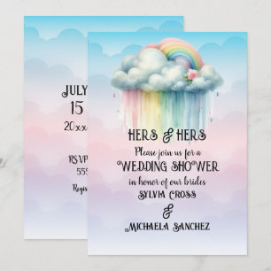 HERS & HERS Lesbische huwelijksdouche Kaart