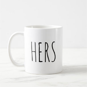 "Hers" RAE DUNN geïnspireerd Koffiemok