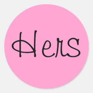 Hers Ronde Sticker